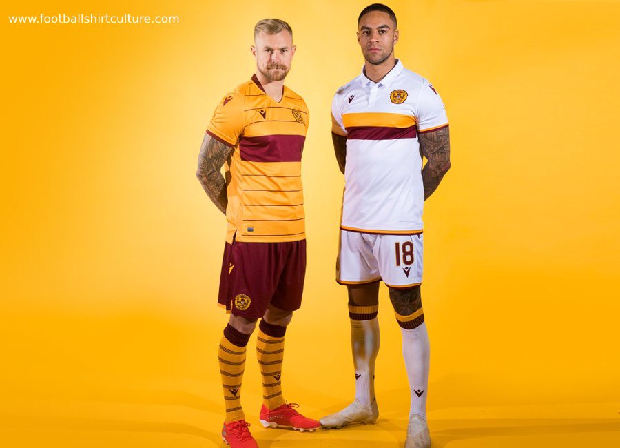 Motherwell 2019-20 Macron Home & Away Kits #MotherwellFC #footballshirt #Motherwell