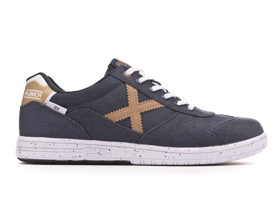 Munich G3 Canvas - Navy Blue / Gold #futsal