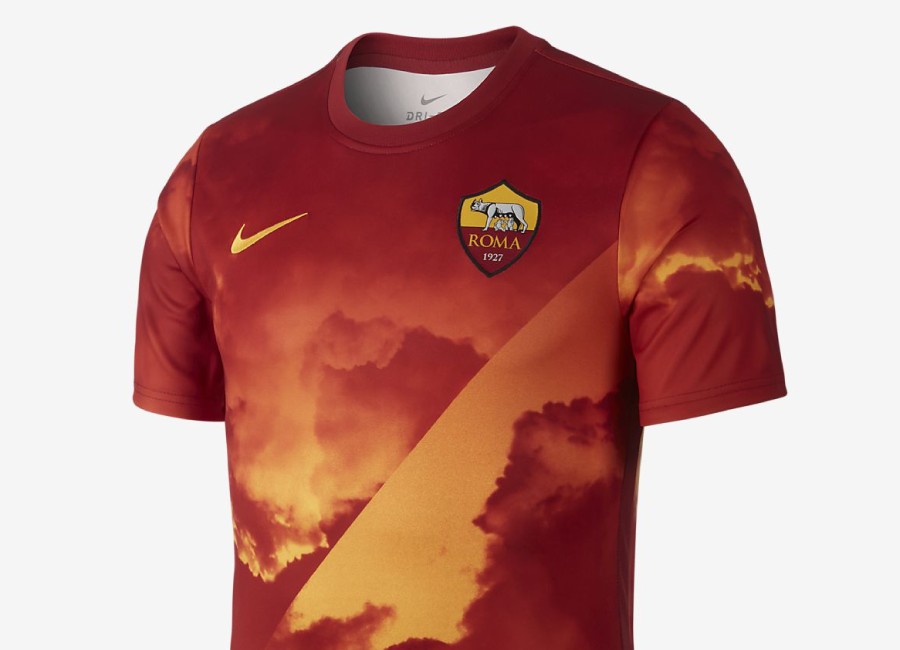 Nike Dri-FIT A.S. Roma Football Top - University Gold / Team Crimson / University Gold #ASRoma #ForzaRoma #nikefootball