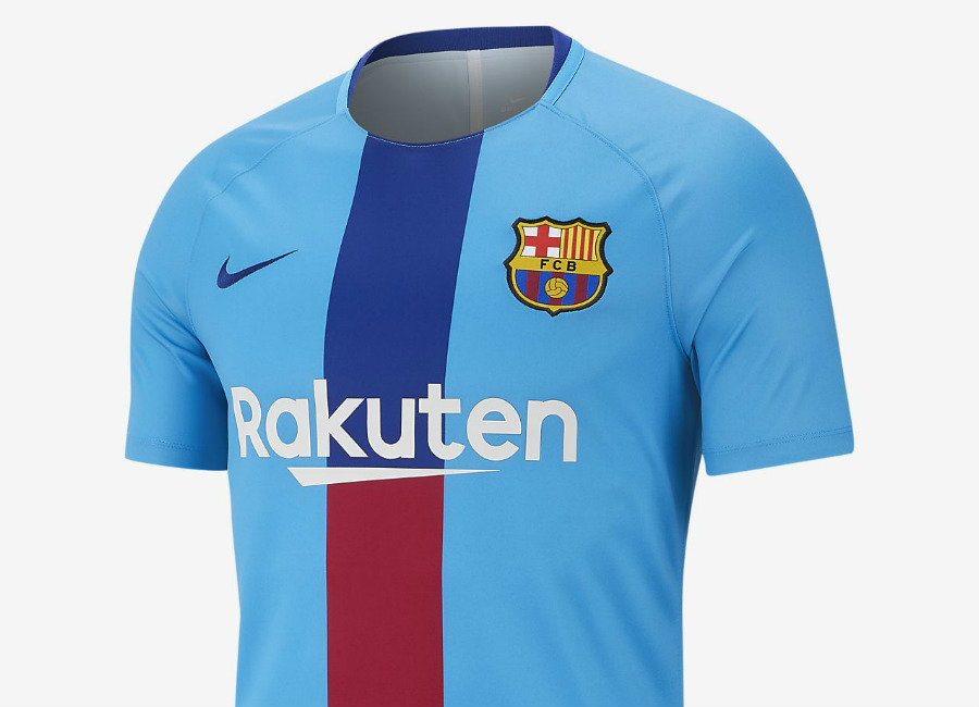 Nike FC Barcelona Dri-FIT Squad Football Top - Equator Blue / Deep Royal Blue