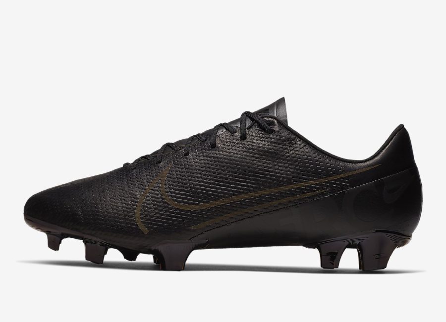 Nike Mercurial Vapor 13 Elite Tech Craft FG - Black / Black / Black #footballboots #nikefootball