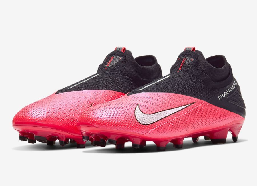 Nike Phantom Vision 2 Elite DF FG Future Lab - Laser Crimson / Black / Metallic Silver #nikefootball #footballboots