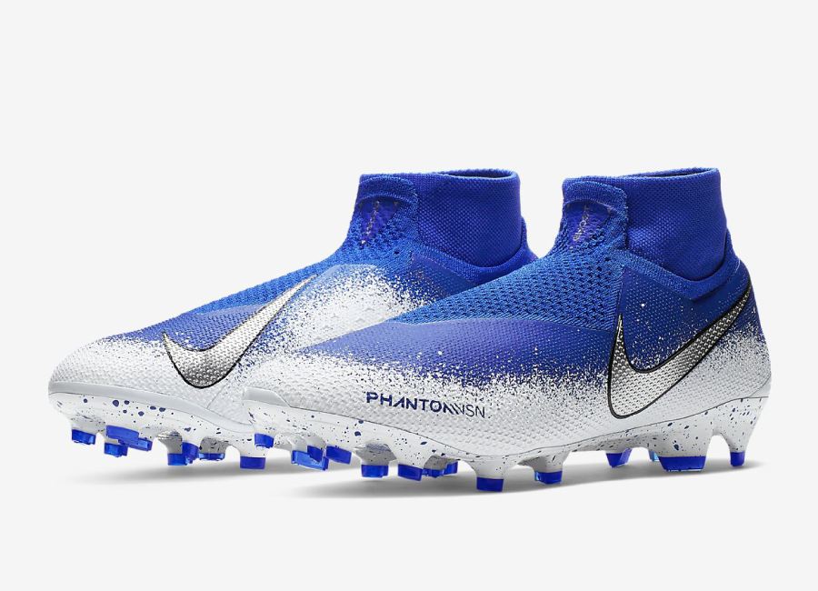 Nike Phantom Vision Elite DF FG Euphoria - Racer Blue / White / Chrome #nikefootball #footballboots
