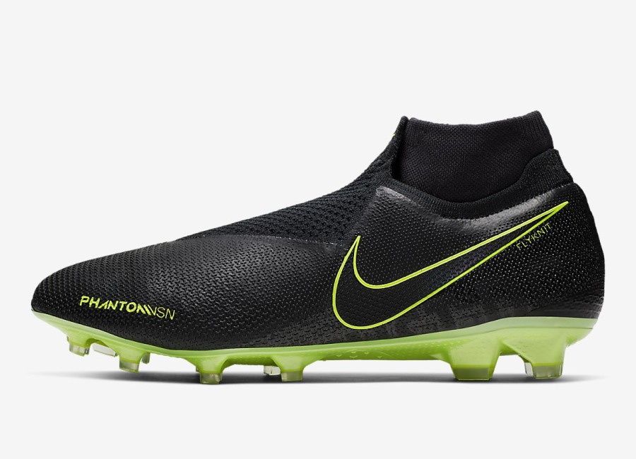 Nike Phantom Vision Elite DF FG Under The Radar - Black / Volt / Black #nikefootball #nikesoccer