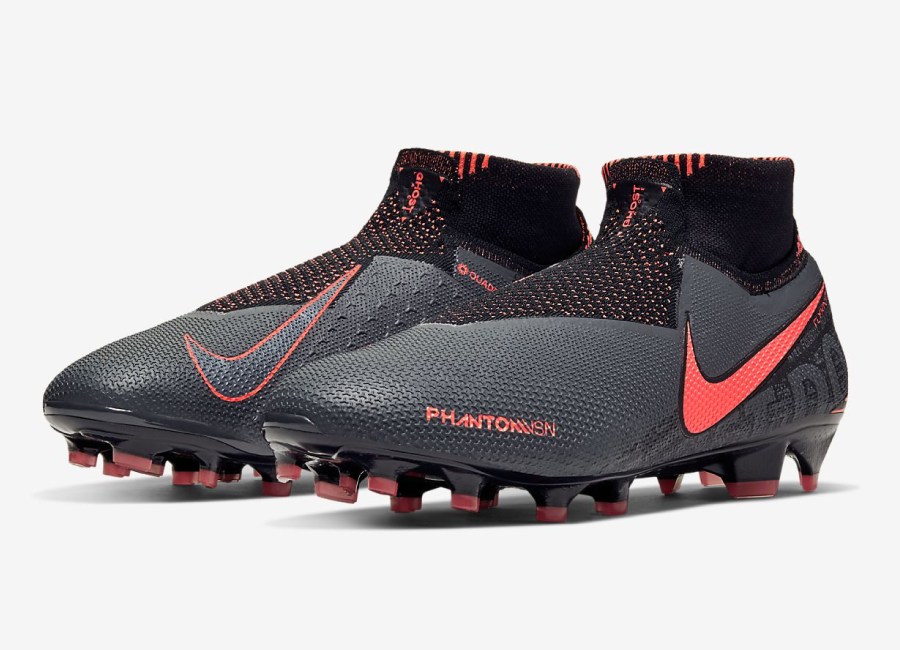 Nike Phantom Vision Elite DF FG Fire - Dark Grey / Black / Bright Mango #nikefootall #footballboots
