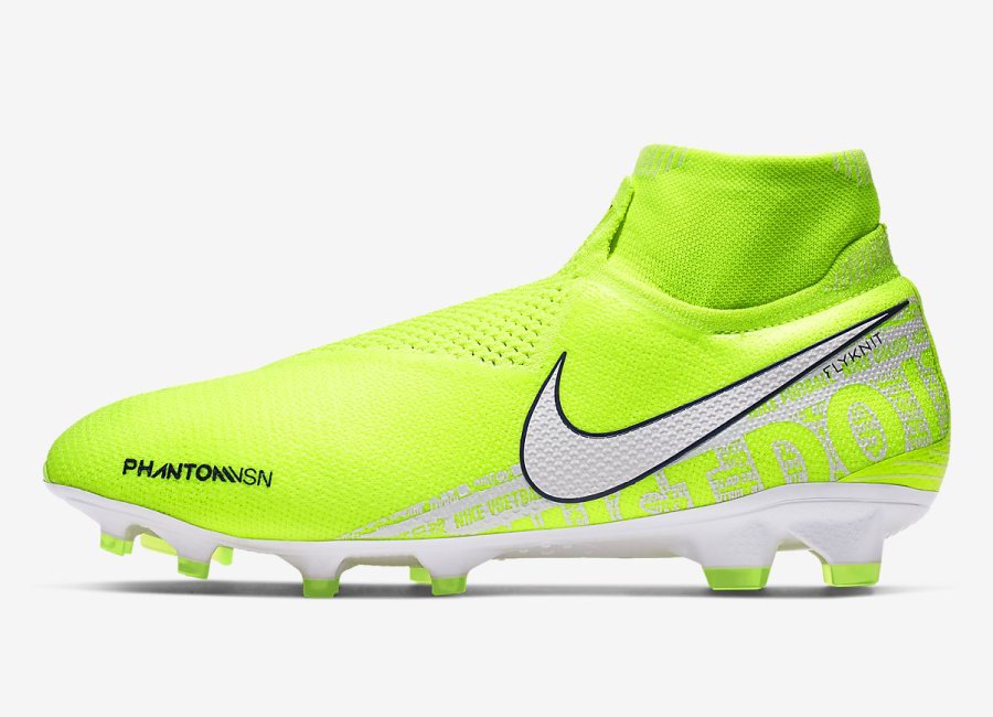 Nike Phantom Vision Elite DF FG New Lights - Volt / Barely Volt / White #nikefootball #nikesoccer