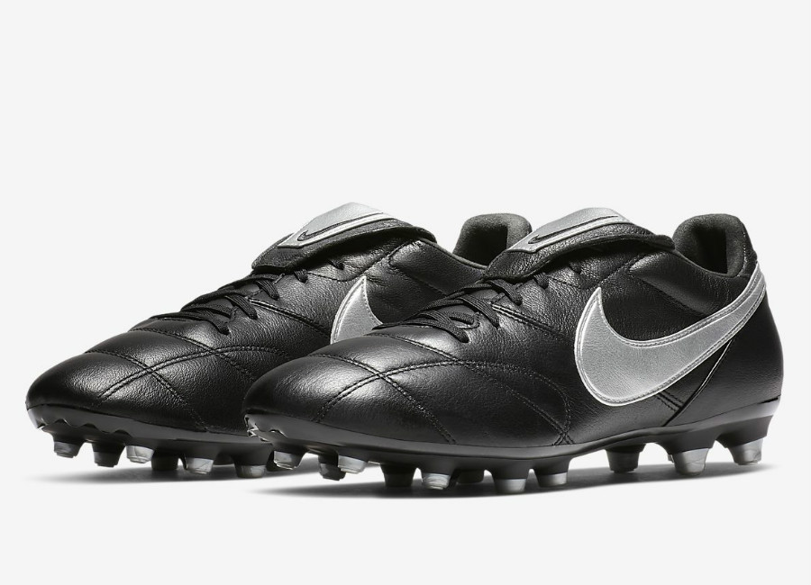 Nike Premier II FG - Black / Black / Metallic Silver