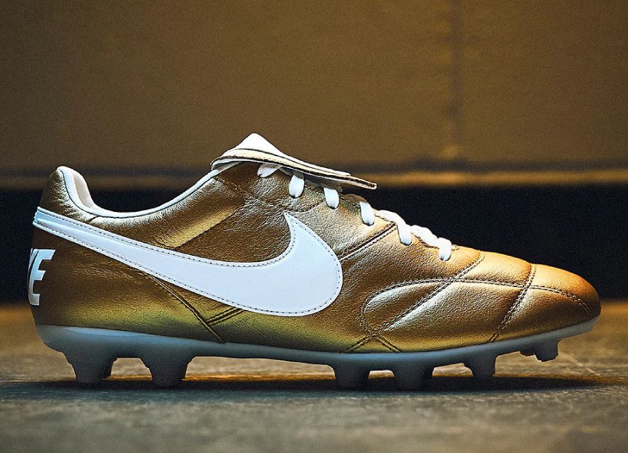 Nike Premier II FG - Metallic Vivid Gold / White #nikefootball #nikesoccer #footballboots