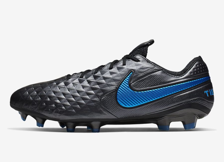 Nike Tiempo Legend 8 Elite FG - Black / Blue Hero / Black #niketiempo #nikefootball #footballboots