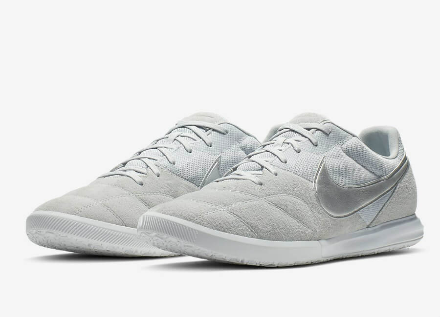 Nike Tiempo Premier II Sala IC - Pure Platinum / White / Metallic Silver #futsal #nikefootball #nikesoccer