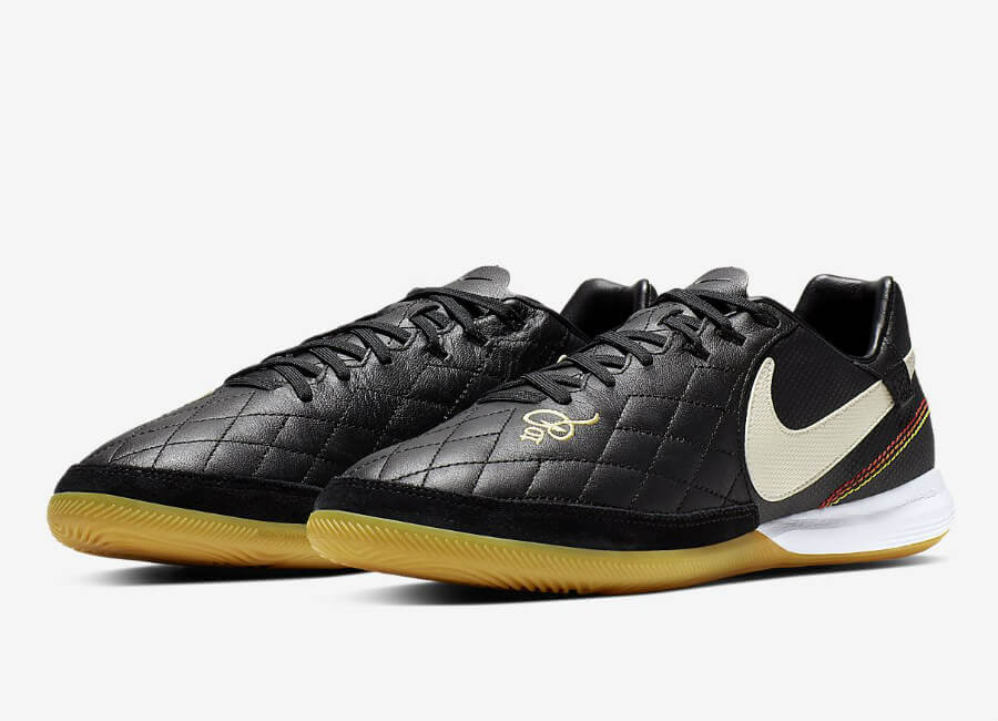 Nike TiempoX Lunar Legend VII Pro 10R IC - Black / Metallic Gold / Gum Light Brown / Light Orewood Brown #futsal #nikefootball #nikesoccer