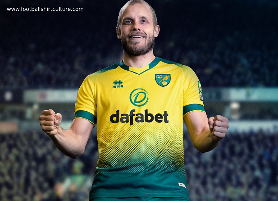 Norwich City 2019-20 Errea Home Kit #NorwichCity #footballshirt #ncfc