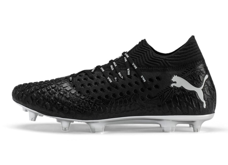Puma Future 4.1 Netfit FG/AG BALR - Puma Black / Silver/ Puma White #pumafootball #footballboots