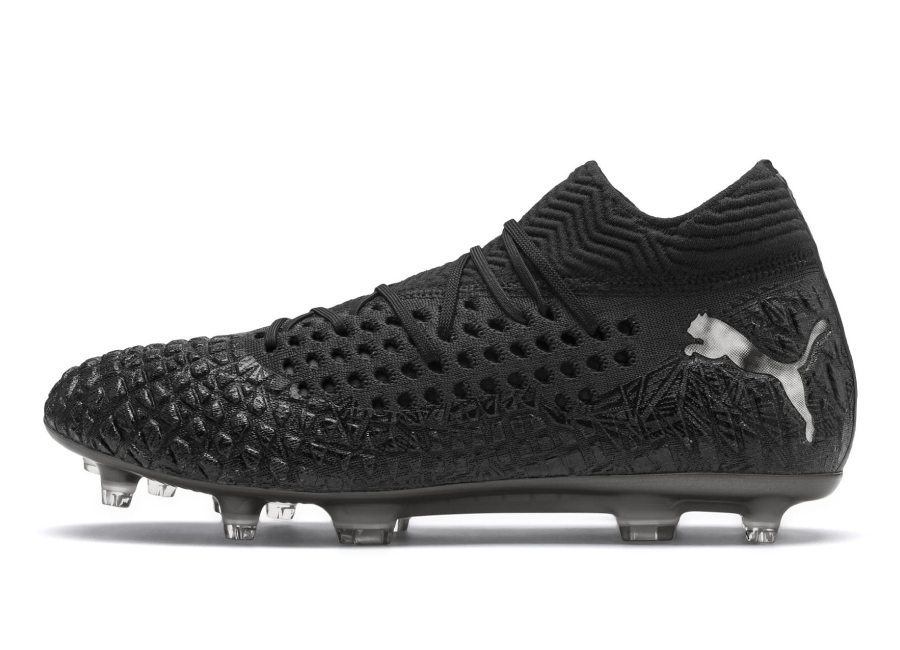 Puma Future 4.1 Netfit FG/AG - Black / Black / Puma Aged Silver #footballboots #pumafootball