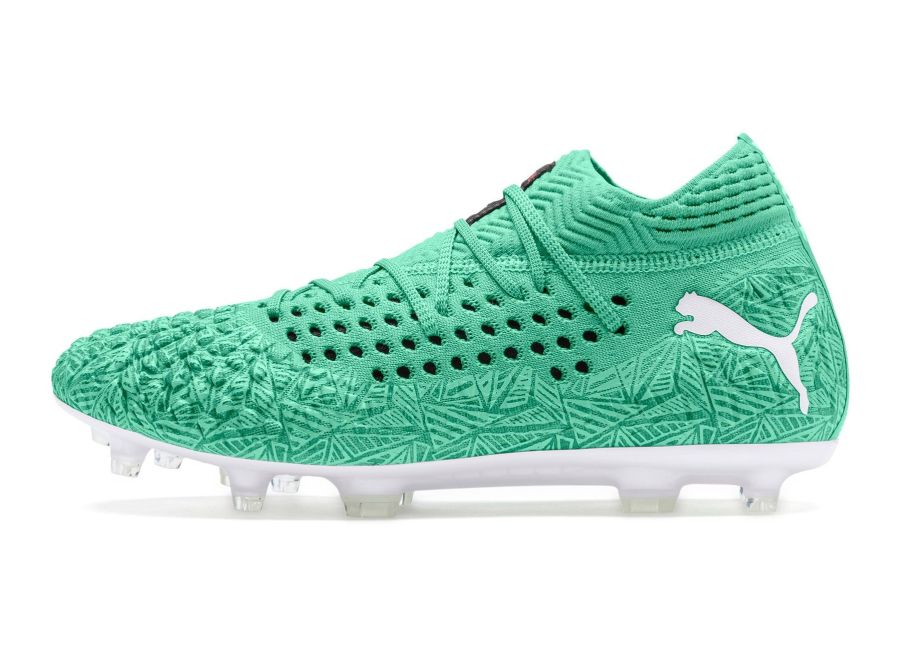 Puma Future 4.1 Netfit FG/AG Winterized - Green / Puma White #pumafootball #footballboots