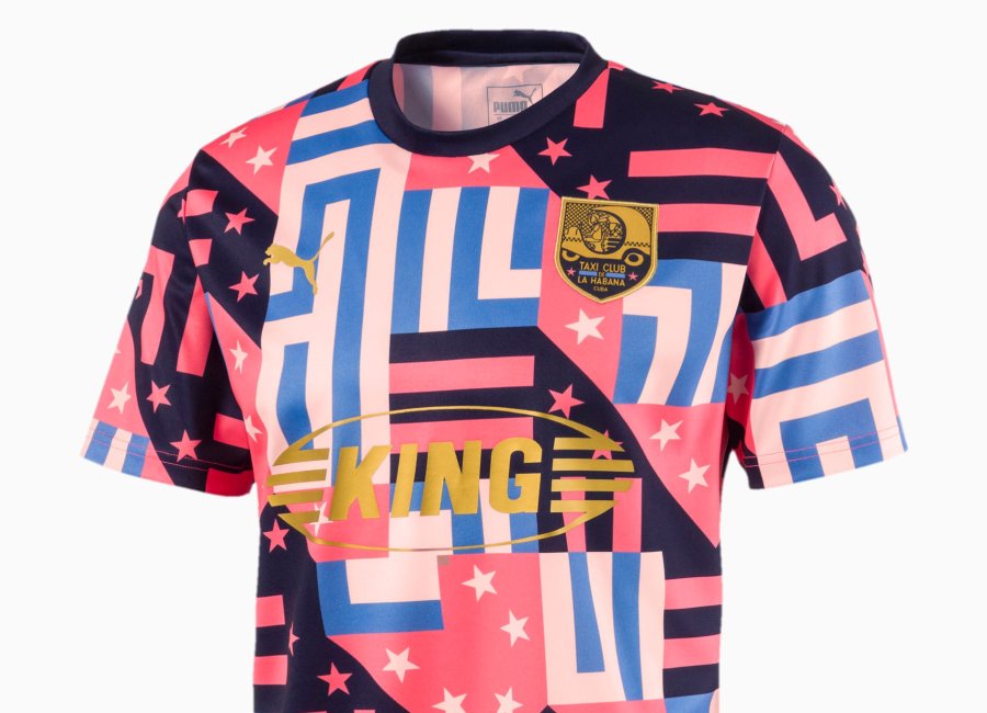 Puma Havana City Influence Football Shirt - Sun Kissed Coral / Pearl #pumafootball #footballshirt