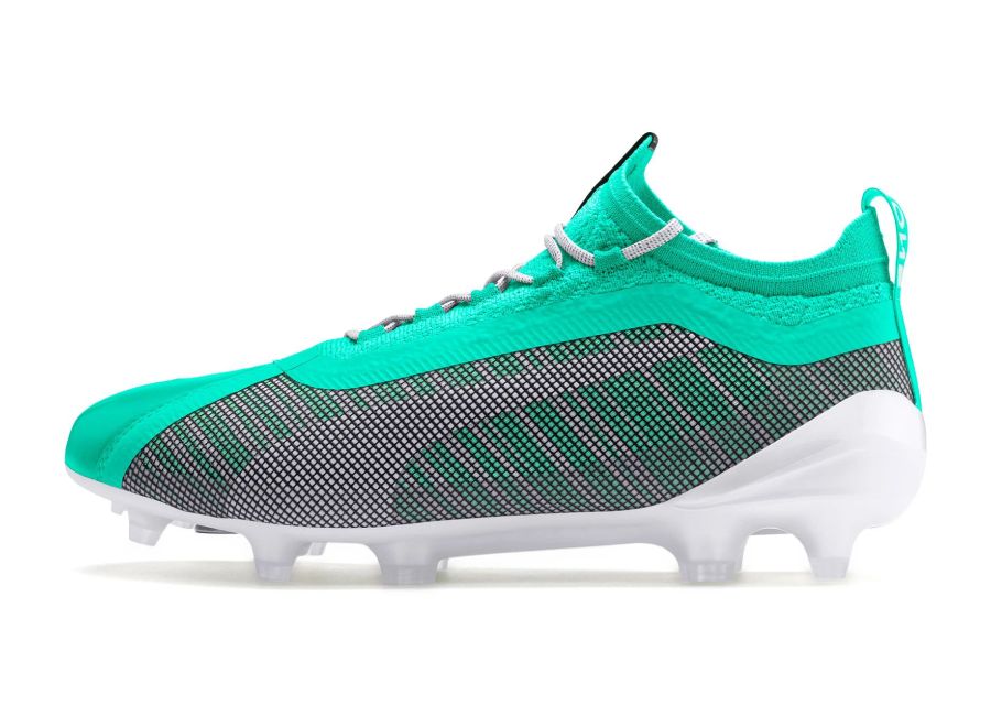 Puma One 5.1 FG/AG Winterized - Green / Puma White #pumafootball #footballboots