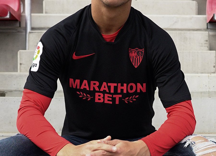 Sevilla 2019-20 Nike Black Edition Shirt #sevillafc #nikefootball