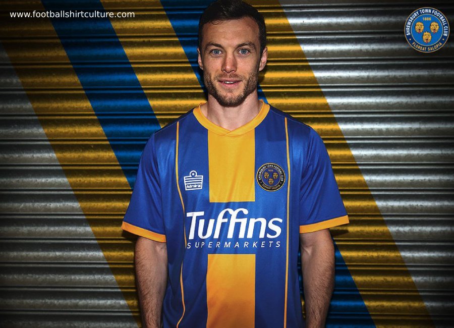 Shrewsbury Town 2019-20 Admiral Home Kit #ShrewsburyTown #salop #BlueAmberArmy