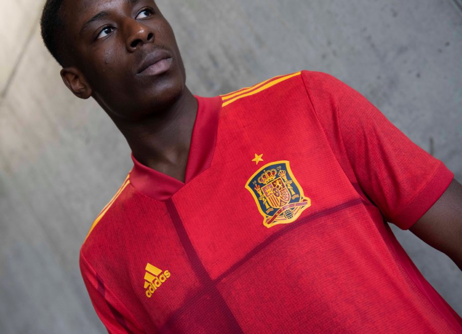 Spain EURO 2020 Adidas Home Kit #espana #adidasfootball #footballshirt