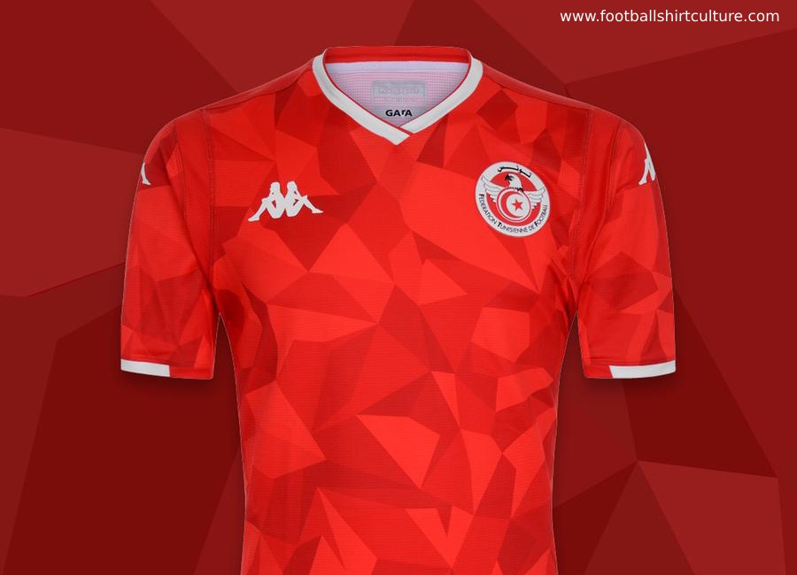 Tunisia 2019 AFCON Kappa Home Kit #kappa4tunisia #kappasport #footballshirt