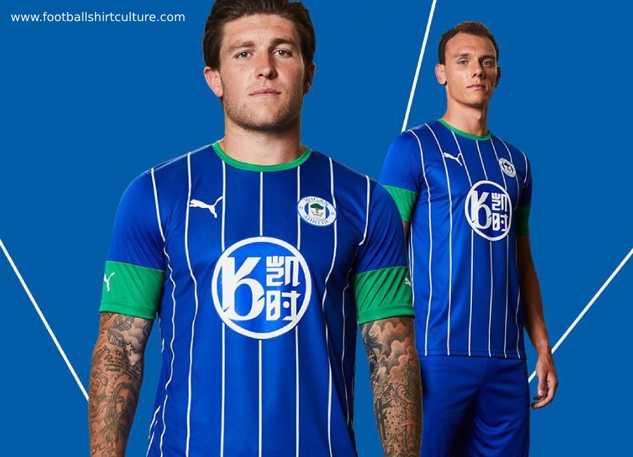 Wigan Athletic 2019-20 Puma Home Kit #WiganAthletic #footballshirt #wafc