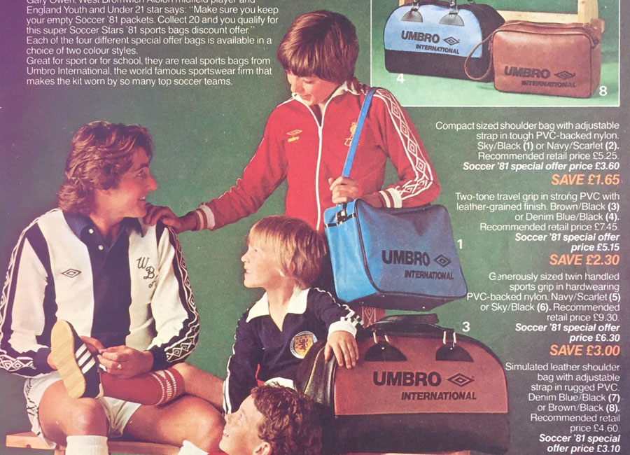 1981 Umbro Advert - Special offer to Soccer '81 Collectors #umbro #vintagefootball