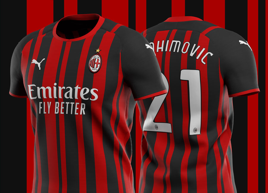 AC Milan 2021-22 Home Shirt Prediction #kitdesign #acmilan #Rossoneri #SempreMilan