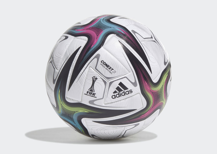 Adidas Conext 21 Pro Football - White / Black / Shock Pink / Signal Green #adidasfootball