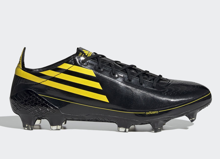 Adidas F50 X Ghosted adizero "Memory Lane" - Core Black / Yellow / Core Black #adidasfootball #footballboots