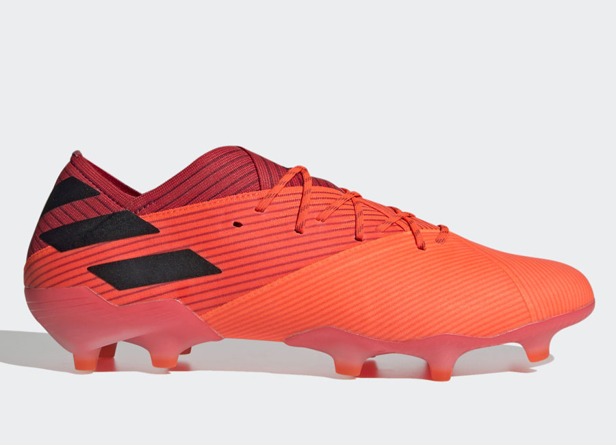 Adidas Nemeziz 19.1 FG Boots - Signal Coral / Core Black / Glory Red #adidasfootball #footballboots #adidasfutbol