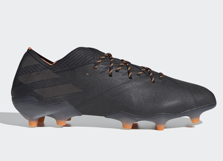 Adidas Nemeziz 19.1 FG Dark Motion - Core Black / Core Black / Signal Orange #footballboots #adidasfootball #adidasfutbol