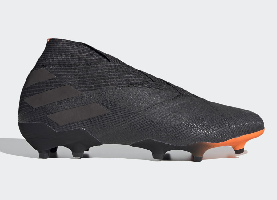 Adidas Nemeziz 19+ FG Dark Motion - Core Black / Core Black / Signal Orange #footballboots #adidasfootball #adidasfutbol