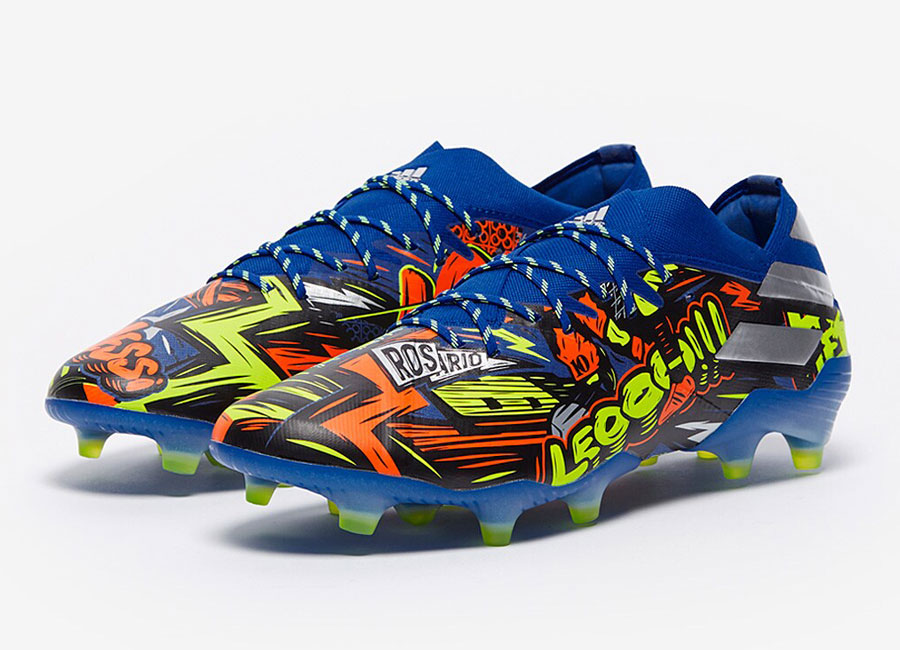 Adidas Nemeziz Messi .1 FG - Team Royal Blue / Silver Metallic / Solar Yellow #footballboots #adidasfootball #adidasfutbol