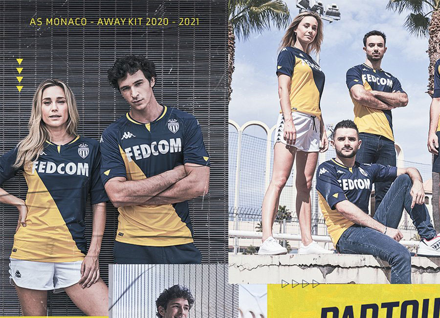 AS Monaco 2020-21 Kappa Away Kit #ASMonaco #KappaSport