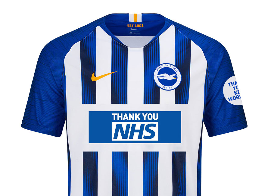 Brighton & Hove Albion 2020 Nike Special Edition Home Shirt #BHAFC #ThankYouNHS #nikefootball