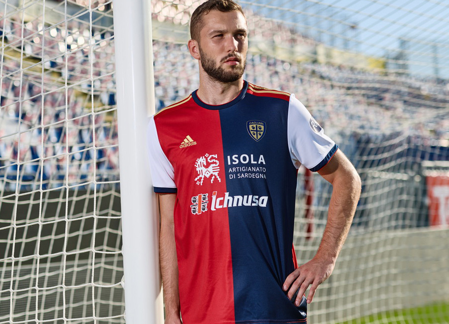 Cagliari 2020-21 Adidas Home Kit #CagliariCalcio #forzaCasteddu #adidasfootball