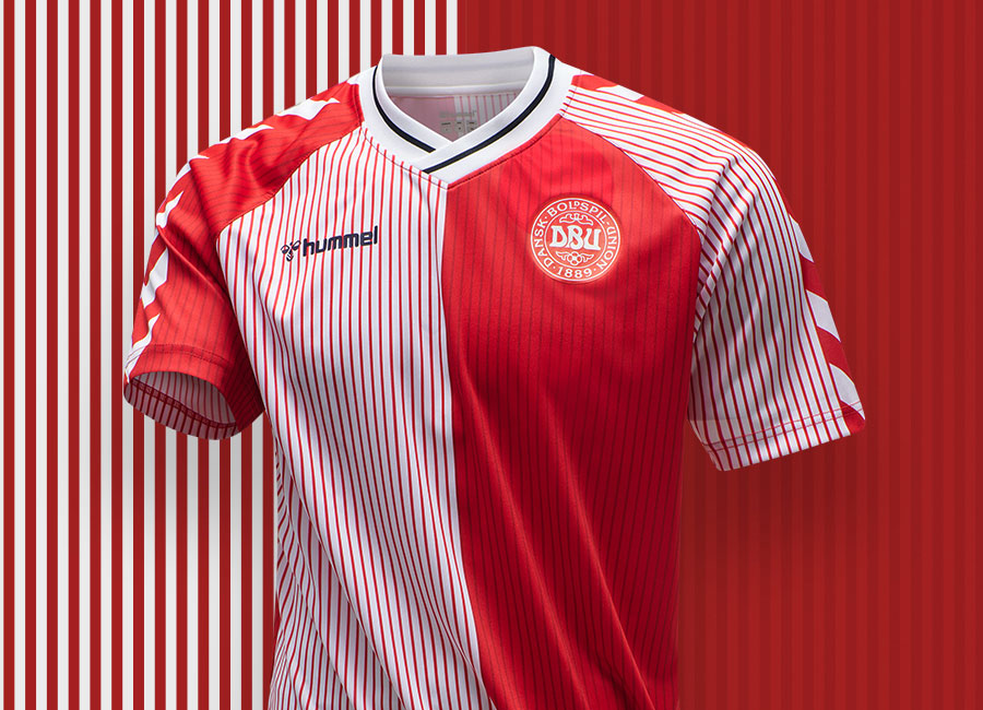 Denmark 1986 Hummel Home Retro Shirt #ForDanmark #WorldCup86 #ShareTheGame #EnDelAfNogetStørre