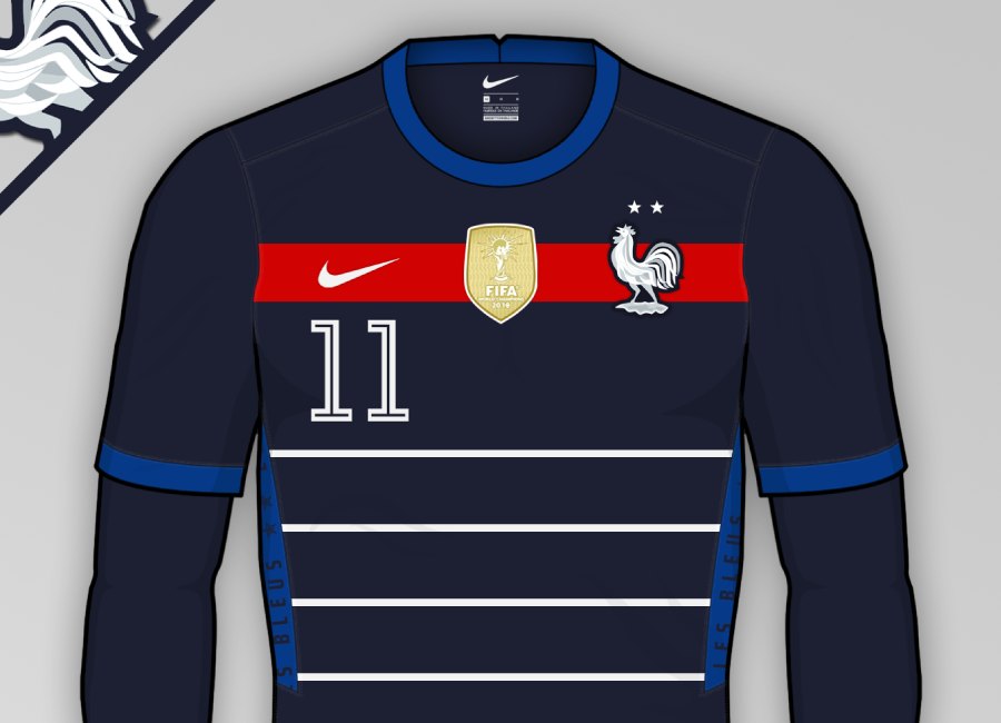 France 2020-21 Home Kit Prediction #fff #LesBleus #frenchfootball