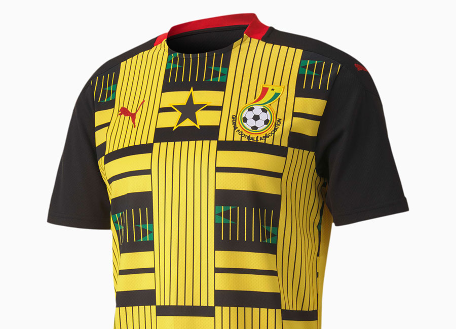 Ghana 2020-21 Puma Away Shirt #Ghana #pumafootball #ghanablackstars