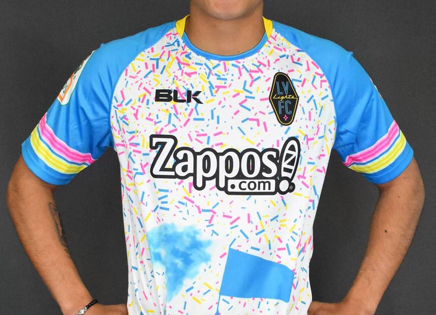 Las Vegas Lights 2020 BLK Home 1 Kit #lvlightsfc #LasVegasLights #ussoccer #VivaLights