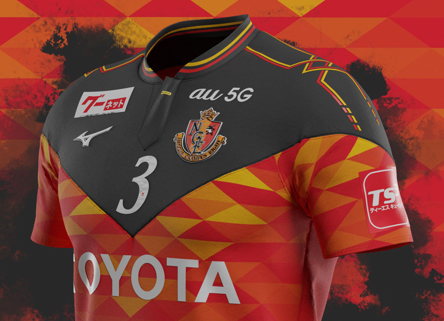 Nagoya Grampus Eight X Mizuno Home Shirt Concept by Corinth #NagoyaGrampus #名古屋グランパス #jleague #kitdesign