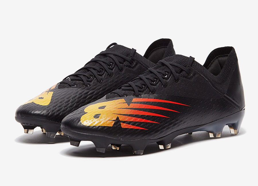 New Balance Furon V6 FG - Black / Flame #nbfootball #footballboots