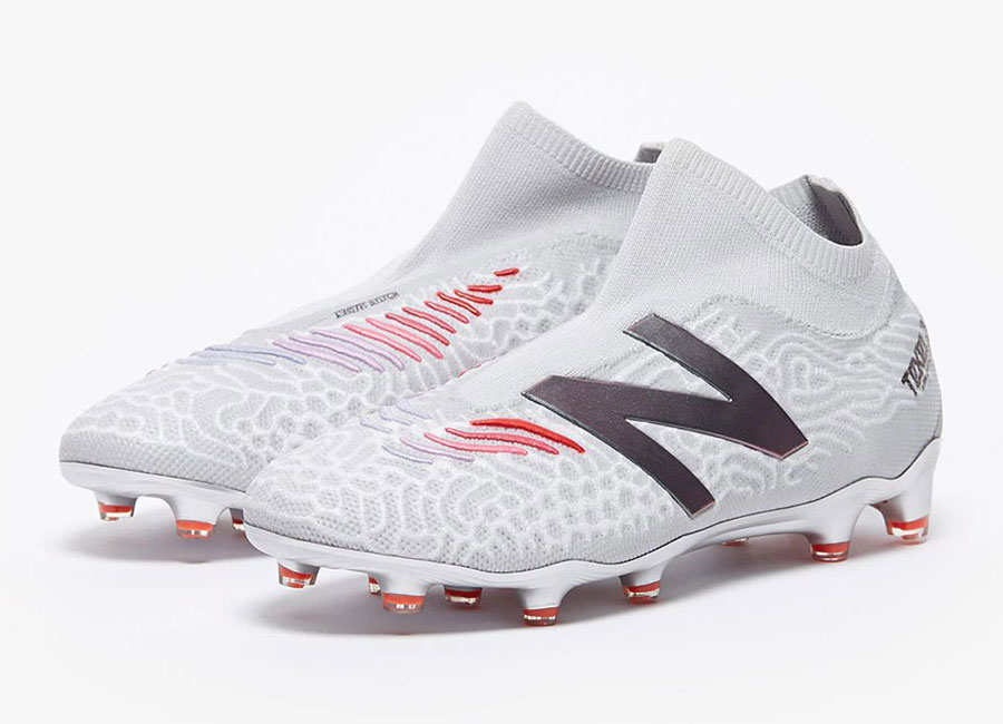 New Balance Tekela V3 Pro FG Energy Streak - Light Aluminum #footballboots #nbfootball