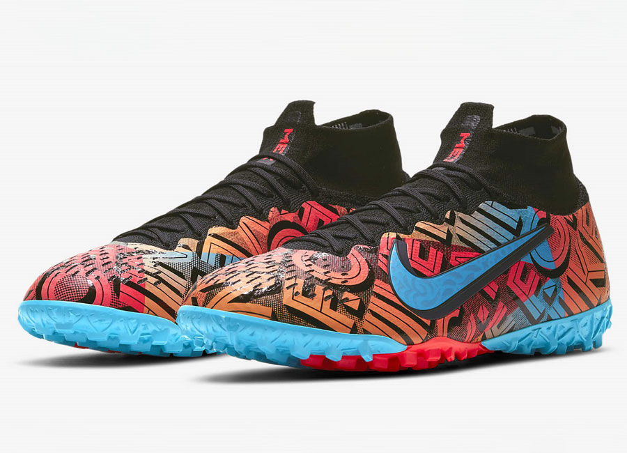 Nike Mercurial South Mexico City Superfly 7 Elite TF - Black / Chlorine Blue / Bright Crimson / Sail #nikefootball