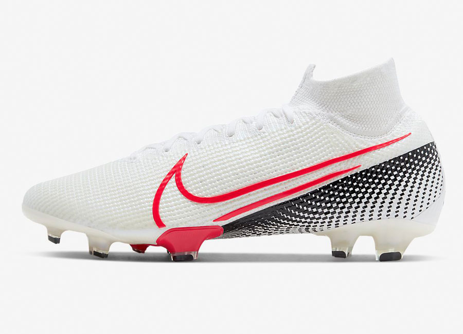 Nike Mercurial Superfly 7 Elite FG LAB2 - White / Black / Laser Crimson #nikefootball #footballboots