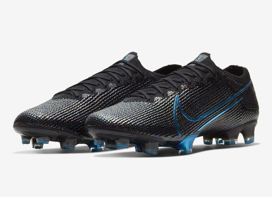 Nike Mercurial Vapor 13 Elite FG - Black / Black / Anthracite / Laser Blue #nikefootball #footballboots