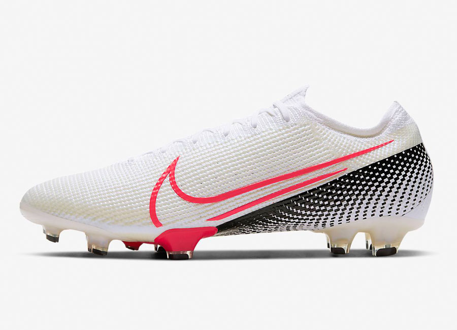 Nike Mercurial Vapor 13 Elite FG LAB2 - White / Black / Laser Crimson #nikefootball #footballboots