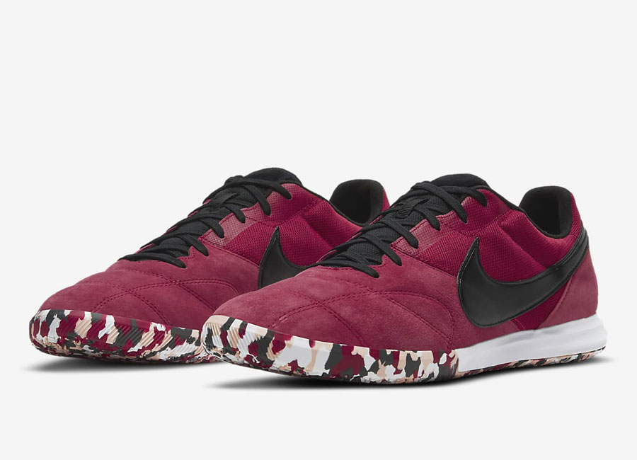 Nike Premier 2 Sala IC Play Mode - Cardinal Red / White / Crimson Tint / Black #futsal #nikefootball