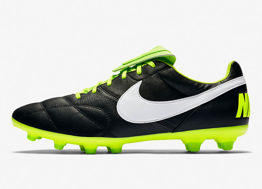 Nike Premier II FG - Black / Volt / Electric Green / White #nikefootball #footballboots